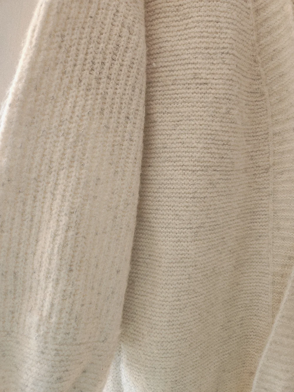 Cost Plus World Market Cream Open-Front Chunky Knit Cardigan - Picture 2 of 3